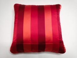 Cuscino Luminoso Rosso Rigato Luce Rossa RETRO dettaglio cerniera